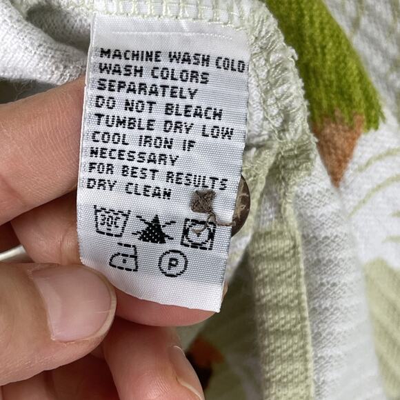 Vintage Tommy Bahama Hawaiian Polo Shirt Mens Medium Hula Girl Floral Textured - Picture 6 of 13